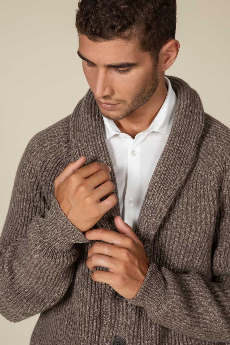 "Sean" cardigan costa inglese Cashmere blend