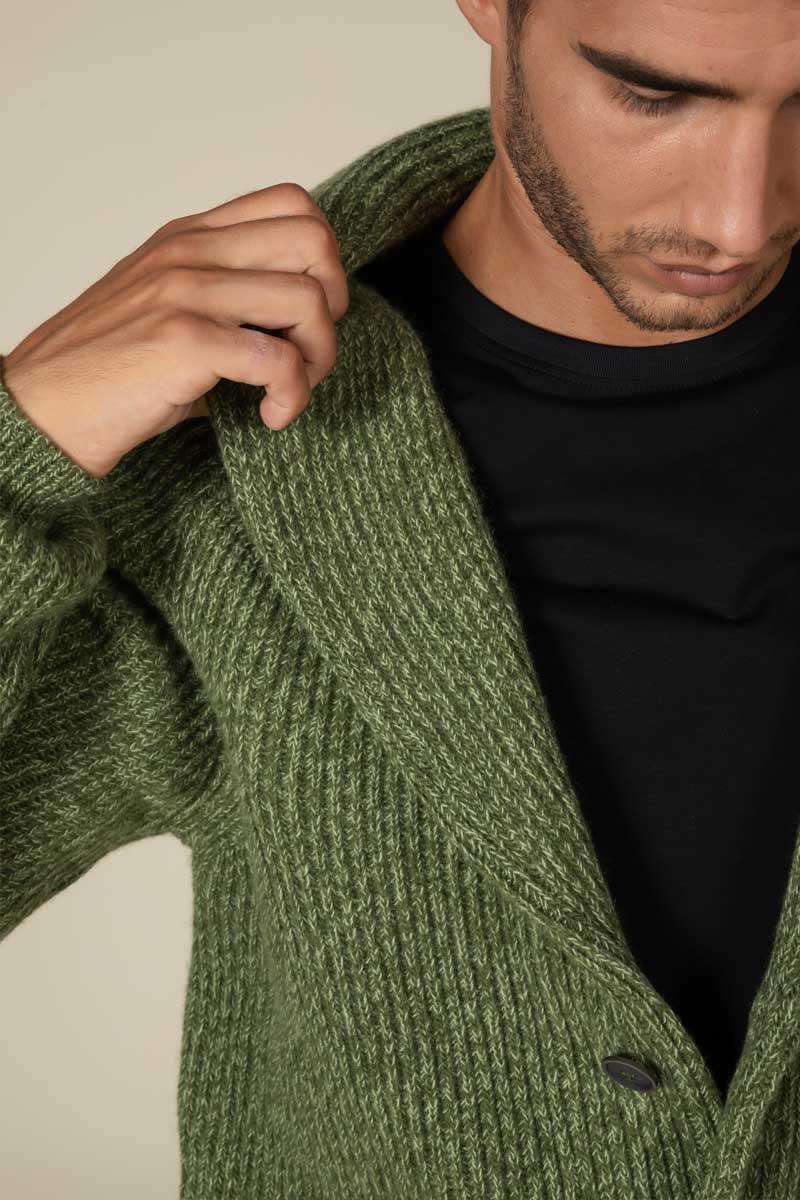 "Sean" cardigan costa inglese Cashmere blend