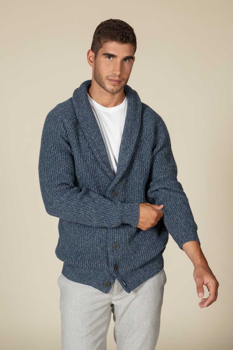 "Sean" cardigan costa inglese Cashmere blend