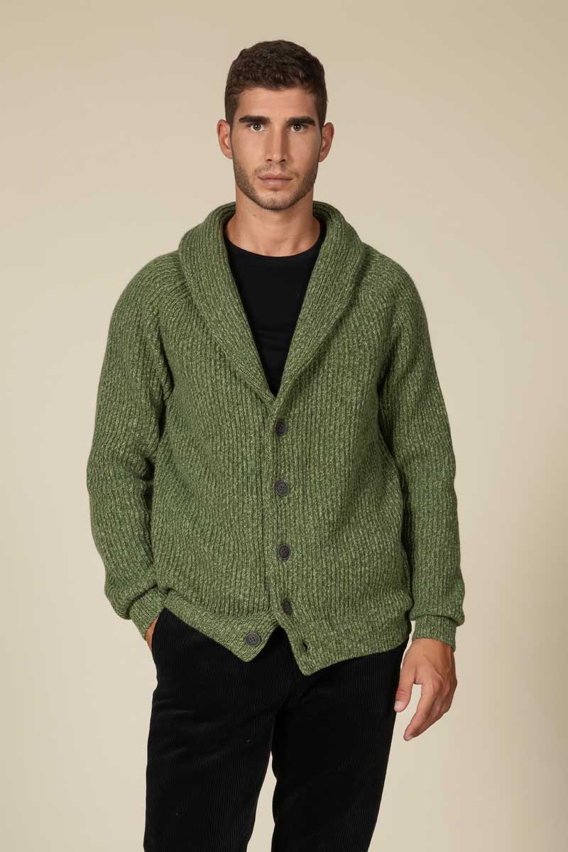 "Sean" cardigan costa inglese Cashmere blend