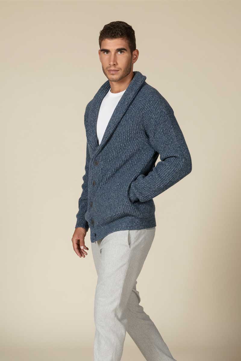 "Sean" cardigan costa inglese Cashmere blend
