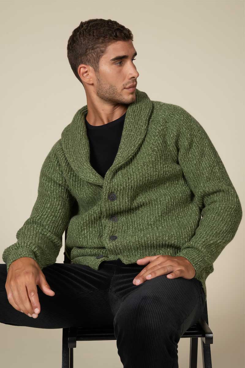 "Sean" cardigan costa inglese Cashmere blend