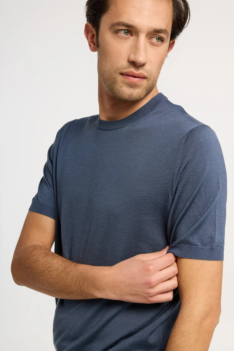 T-shirt in maglia di Seta Extralight