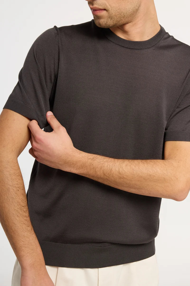 T-shirt in maglia di Seta Extralight