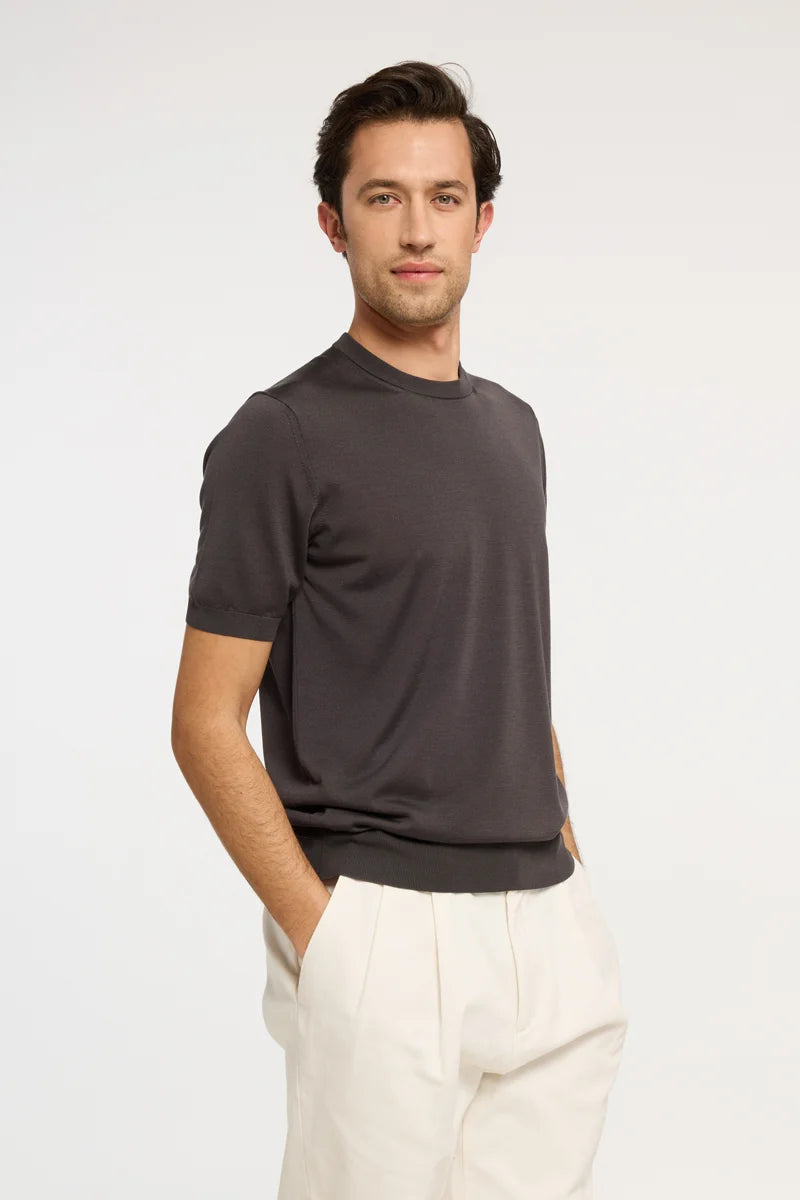 T-shirt in maglia di Seta Extralight