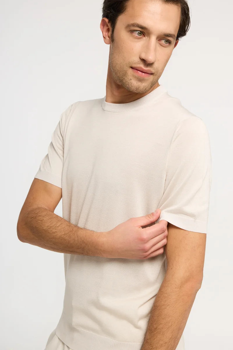 T-shirt in maglia di Seta Extralight