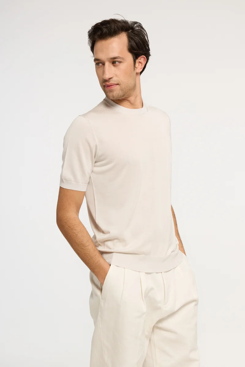 T-shirt in maglia di Seta Extralight