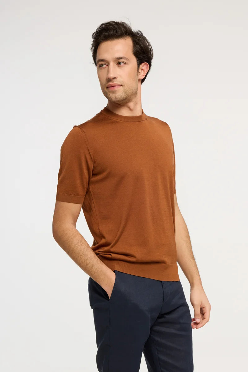T-shirt in maglia di Seta Extralight