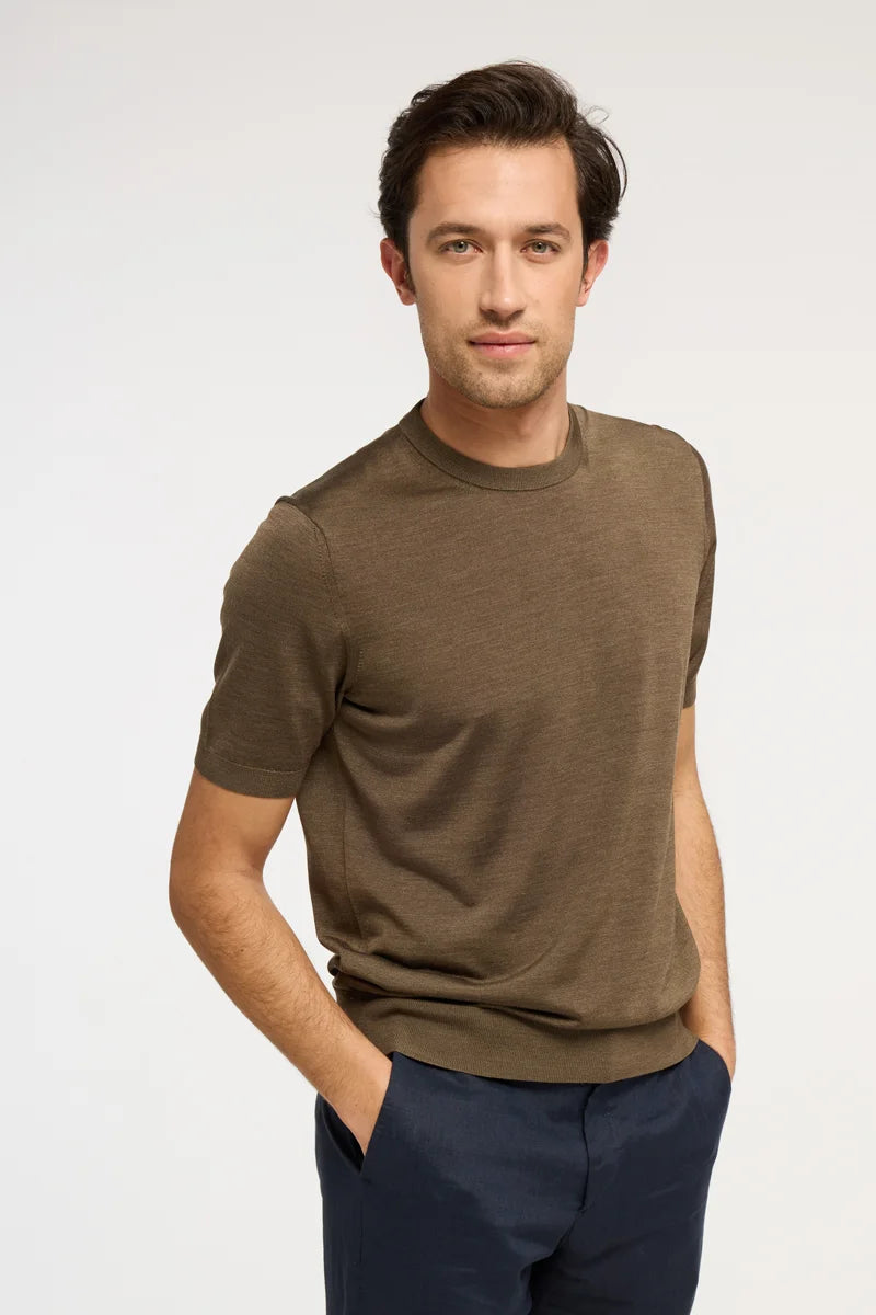 T-shirt in maglia di Seta Extralight