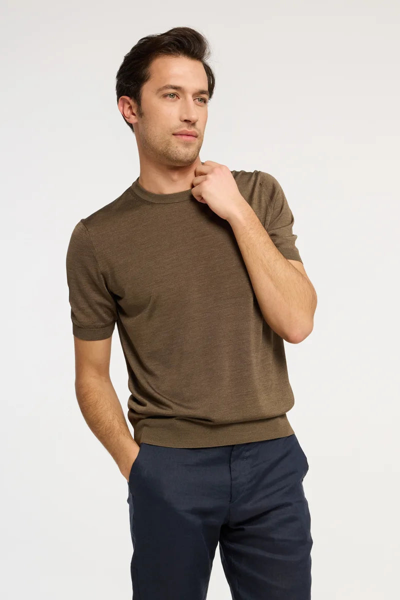T-shirt in maglia di Seta Extralight