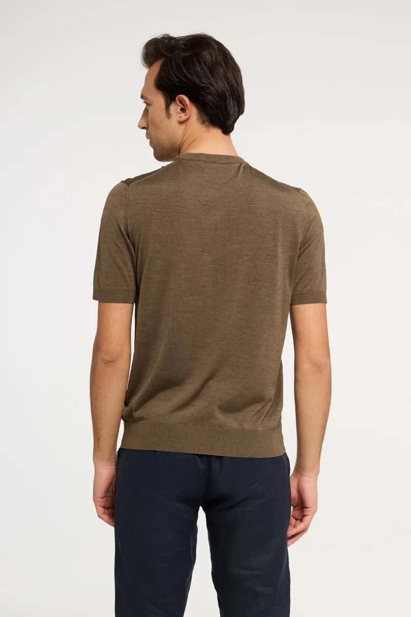 T-shirt in maglia di Seta Extralight