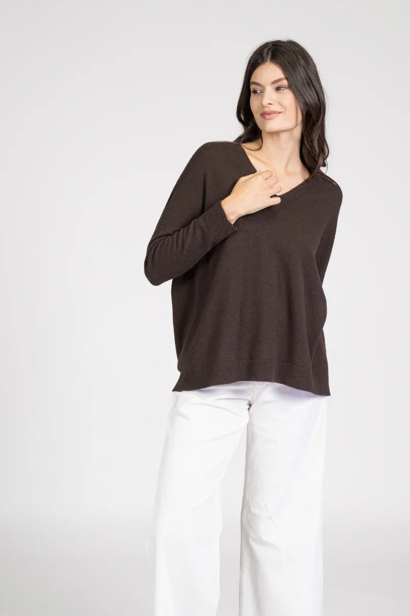 Maglia V over Cashmere blend
